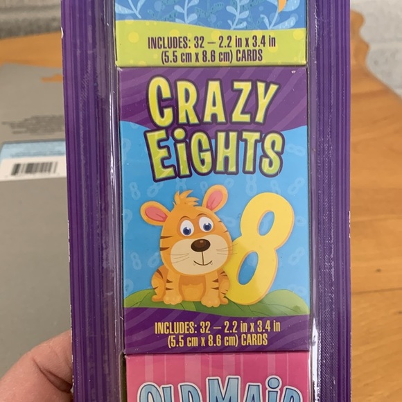 Lot of 6 Educational Kids Card Games Hearts Rummy Old Maid Crazy Eights Go Fish - Picture 4 of 9